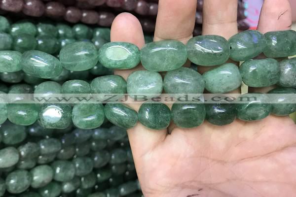 CNG8064 8*10mm - 10*14mmm nuggets green strawberry quartz beads
