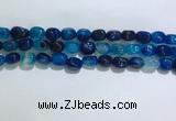 CNG8121 15.5 inches 8*12mm nuggets agate beads wholesale