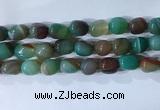 CNG8138 15.5 inches 8*12mm nuggets striped agate beads wholesale