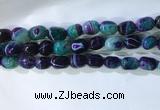 CNG8146 15.5 inches 8*12mm nuggets striped agate beads wholesale