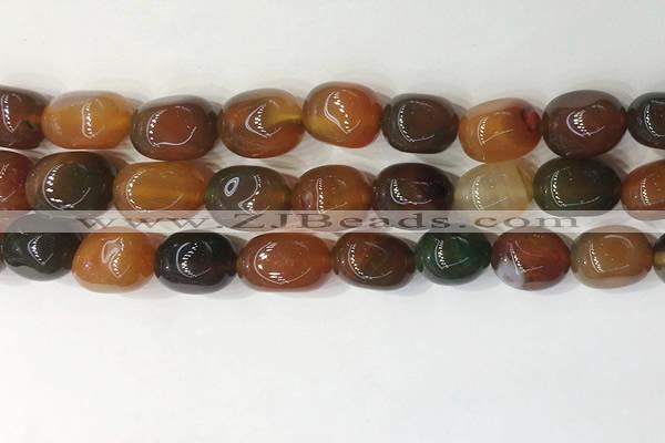CNG8210 15.5 inches 12*16mm nuggets agate beads wholesale