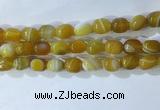 CNG8225 15.5 inches 12*16mm nuggets striped agate beads wholesale