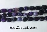 CNG8227 15.5 inches 12*16mm nuggets striped agate beads wholesale