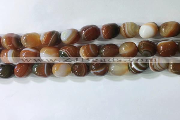 CNG8238 15.5 inches 12*16mm nuggets striped agate beads wholesale