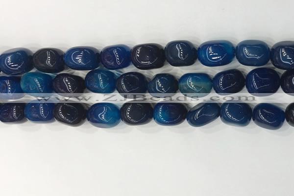 CNG8253 15.5 inches 13*18mm nuggets agate beads wholesale