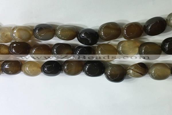 CNG8260 15.5 inches 13*18mm nuggets agate beads wholesale