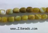 CNG8311 15.5 inches 15*20mm nuggets striped agate beads wholesale