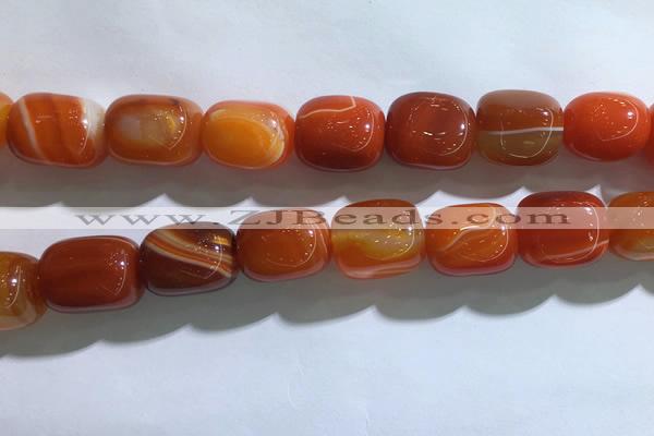 CNG8314 15.5 inches 15*20mm nuggets striped agate beads wholesale