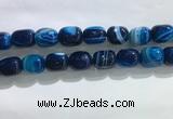 CNG8316 15.5 inches 15*20mm nuggets striped agate beads wholesale