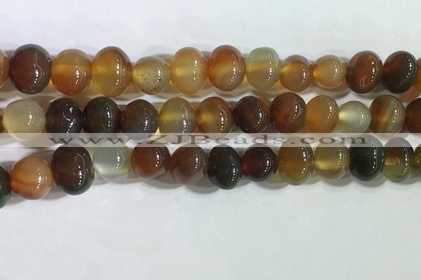 CNG8337 15.5 inches 10*12mm nuggets agate beads wholesale