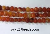 CNG8347 15.5 inches 10*12mm nuggets striped agate beads wholesale