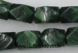 CNG838 15.5 inches 13*18mm faceted nuggets African jade beads