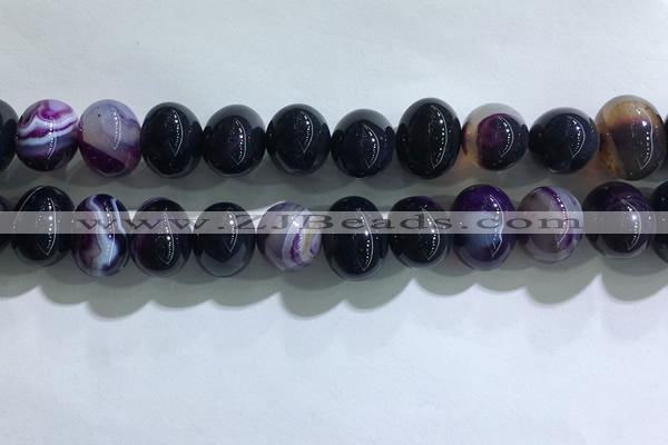 CNG8381 15.5 inches 12*16mm nuggets striped agate beads wholesale