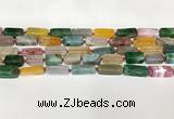 CNG8398 15.5 inches 8*18mm - 10*25mm freeform agate beads