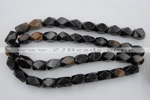 CNG843 15.5 inches 13*18mm faceted nuggets picasso jasper beads