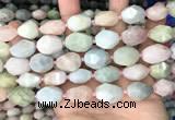 CNG8517 15.5 inches 13*17mm - 15*20mm faceted nuggets morganite beads