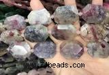 CNG8558 22*30mm - 25*35mm faceted freeform tourmaline beads