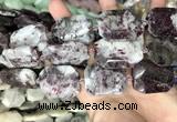 CNG8559 22*30mm - 25*35mm faceted freeform tourmaline beads