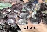CNG8560 22*30mm - 25*35mm faceted freeform tourmaline beads
