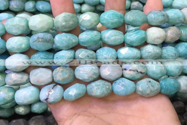 CNG8568 12*16mm - 13*18mm faceted nuggets amazonite beads