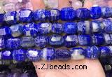 CNG8585 13*18mm - 15*20mm faceted nuggets lapis lazuli beads