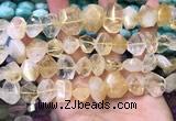 CNG8591 12*16mm - 13*18mm faceted nuggets citrine gemstone beads