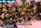 CNG8597 12*16mm - 13*18mm faceted nuggets yellow tiger eye beads