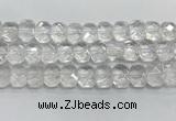 CNG8610 10*13mm - 12*16mm faceted freeform white crystal beads