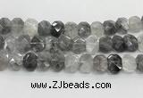 CNG8612 10*13mm - 12*16mm faceted freeform cloudy quartz beads