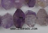 CNG862 15.5 inches 12*18mm – 14*23mm faceted nuggets amethyst beads