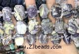 CNG8631 15.5 inches 13*18mm - 15*25mm faceted freeform charoite beads