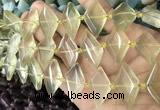 CNG8635 13*20mm - 15*25mm faceted freeform lemon quartz beads