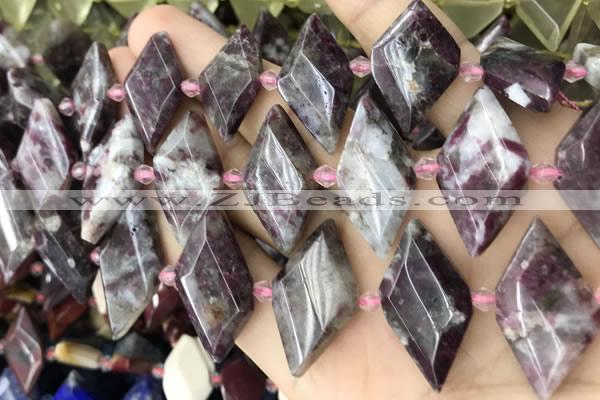 CNG8642 13*20mm - 15*25mm faceted freeform tourmaline beads