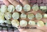 CNG8656 15.5 inches 10mm - 20mm freeform green rutilated quartz beads