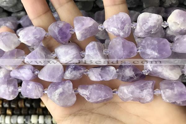 CNG8660 15.5 inches 12*16mm - 18*25mm nuggets lavender amethyst beads