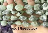 CNG8664 12*16mm - 18*25mm nuggets green rutilated quartz beads