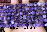 CNG8701 15.5 inches 8mm faceted nuggets amethyst gemstone beads