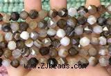 CNG8720 15.5 inches 6mm faceted nuggets agate gemstone beads