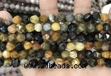 CNG8776 15 inches 8mm faceted nuggets jasper gemstone beads