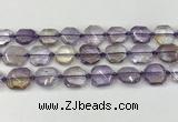 CNG8801 15.5 inches 16mm - 20mm faceted freeform ametrine beads