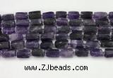 CNG8848 15.5 inches 8*12mm - 10*16mm nuggets matte amethyst beads