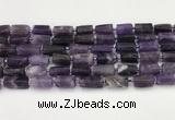 CNG8849 15.5 inches 8*12mm - 10*16mm nuggets matte amethyst beads