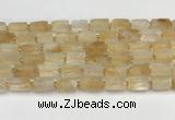 CNG8850 15.5 inches 8*12mm - 10*16mm nuggets matte citrine beads