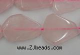 CNG888 15.5 inches 18*22mm – 25*30mm freeform rose quartz beads