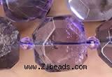 CNG8926 15 inches 14mm - 16mm faceted freeform ametrine beads