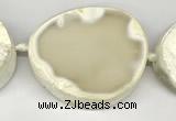 CNG8955 40*50mm - 50*60mm freeform druzy agate beads