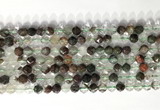 CNG9073 15.5 inches 6mm faceted nuggets ghost crystal  gemstone beads