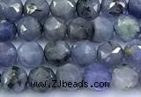 CNG9107 15 inches 4mm faceted nuggets tanzanite beads