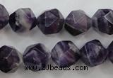 CNG932 15 inches 16mm faceted nuggets amethyst gemstone beads