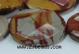 CNJ05 15.5 inches 30*40mm faceted oval natural noreena jasper beads